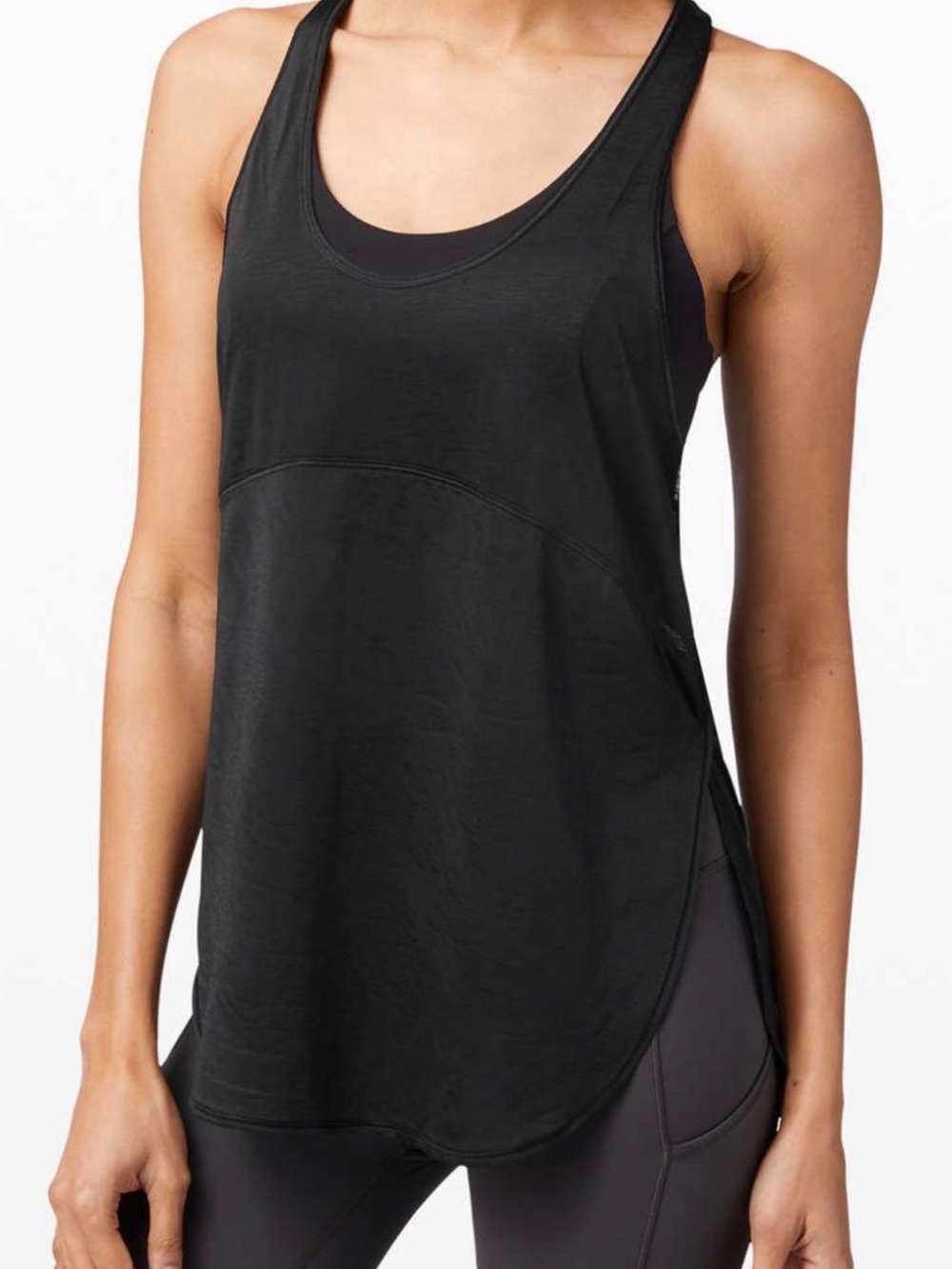Lululemon Twist Around Tank in Black Mesh